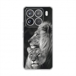 Силиконовый чехол Львиная пара на Xiaomi 15 Pro