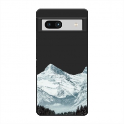 Матовый силиконовый чехол Горы арт 1 на Google Pixel 7a