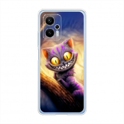 Силиконовый чехол Cheshire Cat на Xiaomi Redmi Note 12T Pro