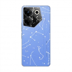 Силиконовый чехол Созвездия на Tecno Camon 20 Pro 5G