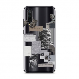 Силиконовый чехол Коллаж греческие скульптуры на Xiaomi Mi 9 Lite