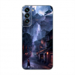Силиконовый чехол Одинокий самурай на Samsung Galaxy S22