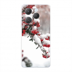 Силиконовый чехол Зима 8 на Infinix Hot 40