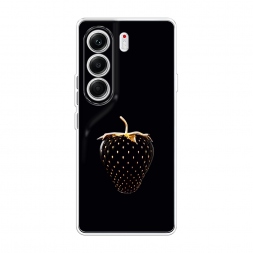 Силиконовый чехол Black strawberry на Tecno Camon 40 Pro 5G