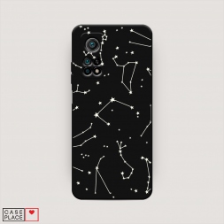Матовый силиконовый чехол Созвездия на Xiaomi Mi 10T Pro