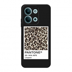 Матовый силиконовый чехол Pantone leopard на Poco C85 4G
