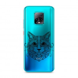 Силиконовый чехол Кот мандала на Xiaomi Redmi 10X Pro 5G