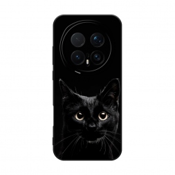 Матовый силиконовый чехол Добрый кот на Honor Magic 8 Pro