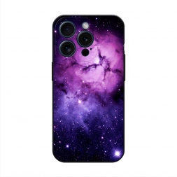 Матовый силиконовый чехол Космос 18 на iPhone 15 Pro