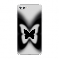 Силиконовый чехол Монохромная бабочка на iPhone 7 Plus