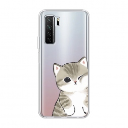 Силиконовый чехол Пухлый котик на Honor 30S (Global)
