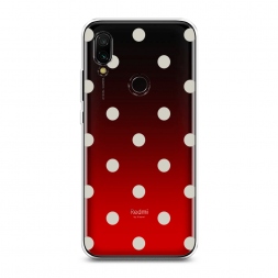 Силиконовый чехол Бежевый горох на Xiaomi Redmi 7