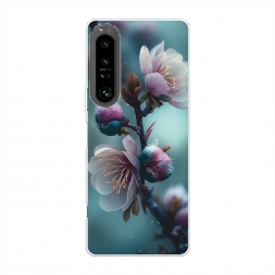 Силиконовый чехол Цветущая веточка на Sony Xperia 1 IV
