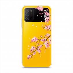 Силиконовый чехол Цветение сакуры на Xiaomi Poco M3