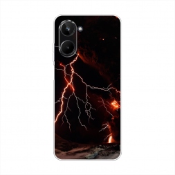 Силиконовый чехол Молния 4 на Realme 10 4G