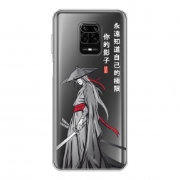 Силиконовый чехол Странствующий самурай на Xiaomi Redmi Note 9 Pro