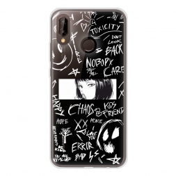 ����������� ����� Manga graffiti white �� Huawei Nova 3E
