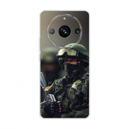 Силиконовый чехол Солдат на Realme 11 Pro