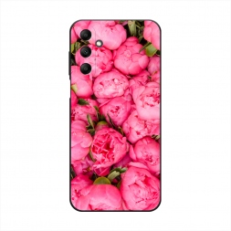 Матовый силиконовый чехол Прекрасные пионы на Samsung Galaxy A15