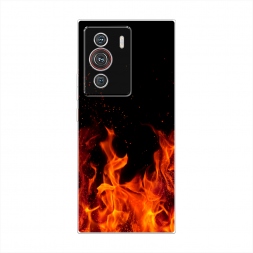 Силиконовый чехол Все в огне на ZTE Nubia Z40 Pro