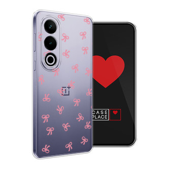 Силиконовый чехол Маленькие розовые бантики на Oneplus Ace 3V