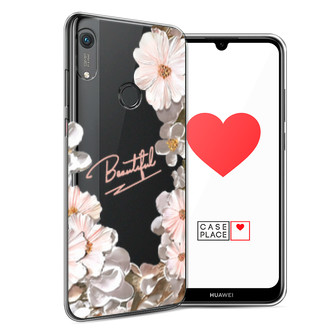 Силиконовый чехол Цветочная красота светлый на Huawei Y6s