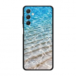 Матовый силиконовый чехол Волны 10 на Samsung Galaxy M54