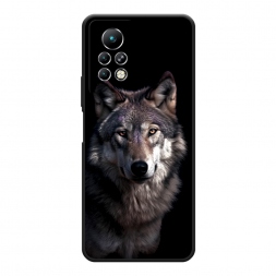 Матовый силиконовый чехол Волчий взгляд на Infinix Note 11 Pro