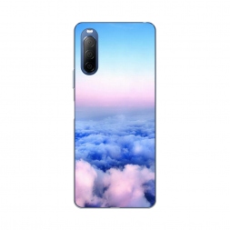 Силиконовый чехол Облака на Sony Xperia 10 II
