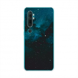 Силиконовый чехол Синий космос на Xiaomi Mi Note 10/Mi Note 10 Pro