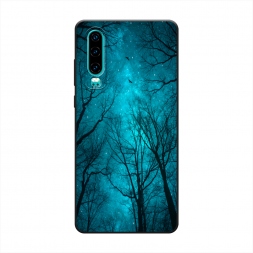 Матовый силиконовый чехол Сказочный лес на Huawei P30