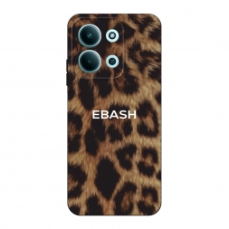 Матовый силиконовый чехол Ebash на леопарде на Poco C85 4G