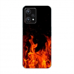 Силиконовый чехол Все в огне на Realme 9 5G