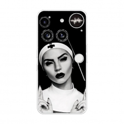 Силиконовый чехол Черная монашка на Nothing Phone 3