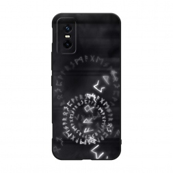 Матовый силиконовый чехол Руны на Infinix GT 30 Pro