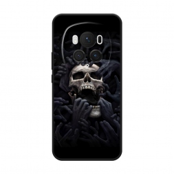 Матовый силиконовый чехол Череп 29 на Honor Magic 6 Pro