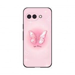 Матовый силиконовый чехол be free butterfly 1 на Google Pixel 9a