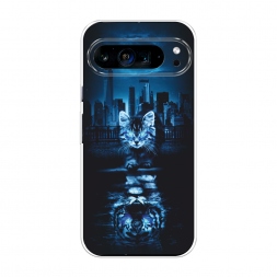 Силиконовый чехол В душе я тигр на Google Pixel 9 Pro XL
