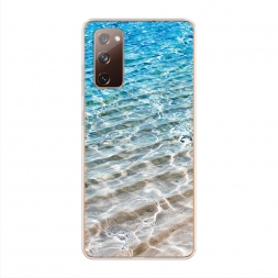 Силиконовый чехол Волны 10 на Samsung Galaxy S20 FE
