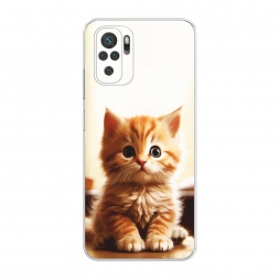 Силиконовый чехол Удивлённый котёнок на Xiaomi Poco M5s