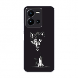 Силиконовый чехол Волк выходит из ночи на Vivo Y35 4G