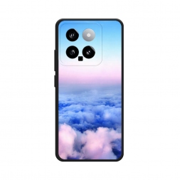 Матовый силиконовый чехол Облака на Xiaomi 14