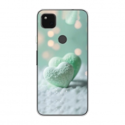 Силиконовый чехол Сахарные сердечки на Google Pixel 4A