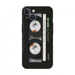 Матовый силиконовый чехол Кассета на iPhone 14