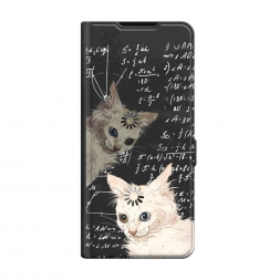 Чехол-книжка Premium Кот размышляет на Samsung Galaxy S25 FE