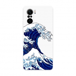 Soft touch белый Волна в Канагаве на Xiaomi Poco F3