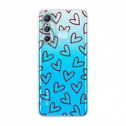 Силиконовый чехол Little hearts doodles 2 на Infinix HOT 11 64 GB