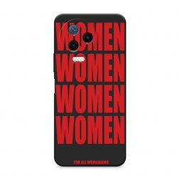Матовый силиконовый чехол WOMEN на Infinix Note 12 Pro 4G