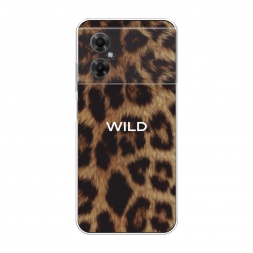 Силиконовый чехол Wild на леопарде на Xiaomi Poco M4 5G