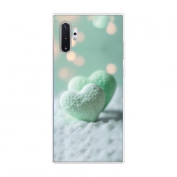 Силиконовый чехол Сахарные сердечки на Samsung Galaxy Note 10 Plus
